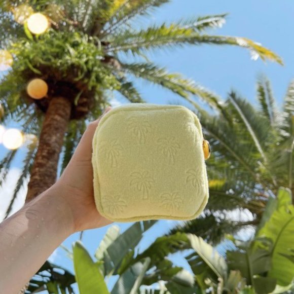 Yellow Terrycloth Palm Tree  Mini Square Pouch - Stoney Clover Lane x Target - Picture 5 of 5